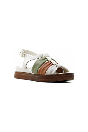 VENÜS KADIN HAKİKİ DERİ ORTOPEDİK TABAN COMFORT CASUAL GÜNLÜK SANDALET (36-40)  23Y 2216412Y Z