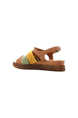 VENÜS KADIN HAKİKİ DERİ ORTOPEDİK TABAN COMFORT CASUAL GÜNLÜK SANDALET (36-40)  23Y 2216412Y Z