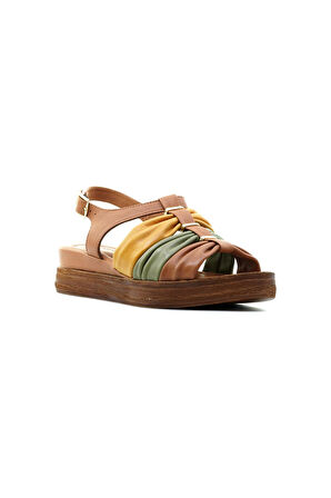 VENÜS KADIN HAKİKİ DERİ ORTOPEDİK TABAN COMFORT CASUAL GÜNLÜK SANDALET (36-40)  23Y 2216412Y Z