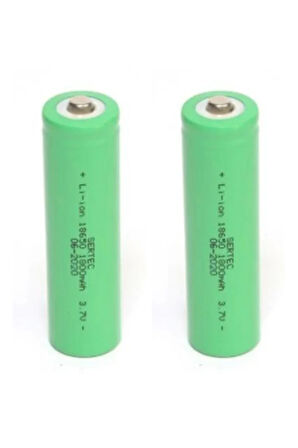 18650 Li-ion 3.7 V 1800 mAh Şarj Edilebilir Pil Sertec - 2 Adet