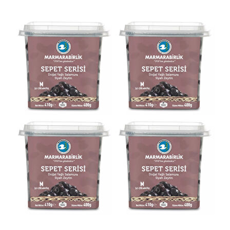 Marmarabirlik Sepet Serisi Yağlı Salamura M Boy 400 gr x 4 Adet