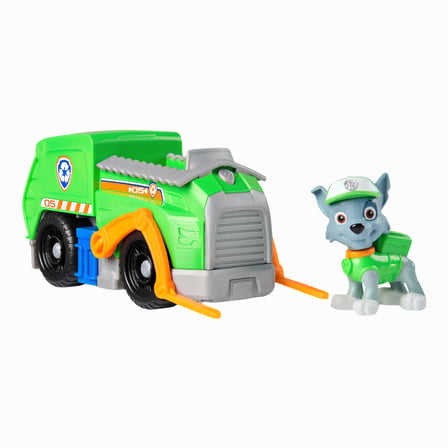 Paw Patrol Rocky Figürü ve Geri Dönüşüm Kamyonu