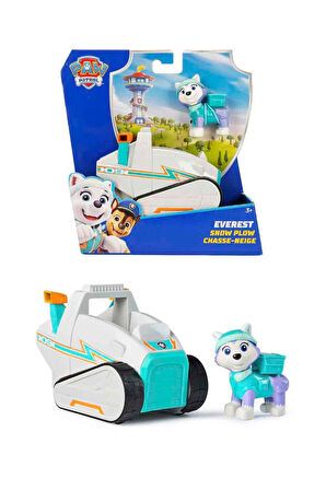 PAW Patrol Everest Figürü ve Kar Küreme Aracı – 6,5 cm Figür + 12 cm Araç – Çocuk Oyuncak Seti