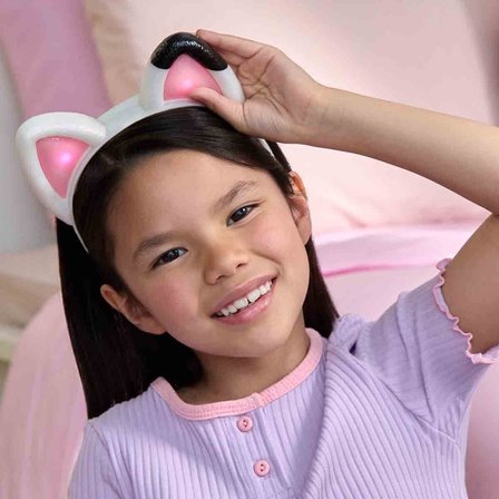Gabby’s Dollhouse Sesli ve Işıklı Kedi Kulaklı Taç - Gabby'nin Hayal Evi İnteraktif Aksesuar