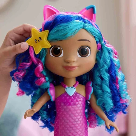 Gabby’s Dollhouse Sesli ve Işıklı Sing & Shine Deniz Kızı Bebeği - 30 cm