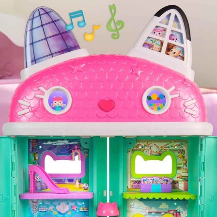 S00008891 SUN-SPM-FİGÜR OYUN SET GABBY S DOLLHOUSE DELUXE BEBK EVİ SES IŞIK GABB