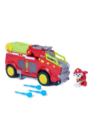 PAW Patrol Rescue Wheels Dino Marshall İtfaiye Aracı - Su Fırlatıcılı ve Figürlü Oyuncak Seti