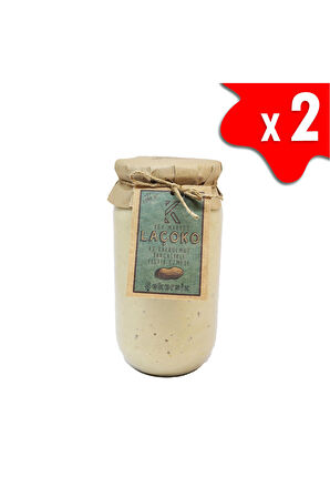 LAÇOKO 2KG Sekersiz, Katkisiz, Glutensiz, Vegan, Dogal Az Kavrulmus (ÇIG) Parçacikli Extra Crunchy Fistik Ezmesi