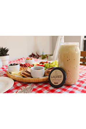 LAÇOKO 2  KG Şekersiz, Katkısız, Glutensiz, Az Kavrulmuş (ÇİĞ) Parçacıklı Ballı Fıstık Ezmesi