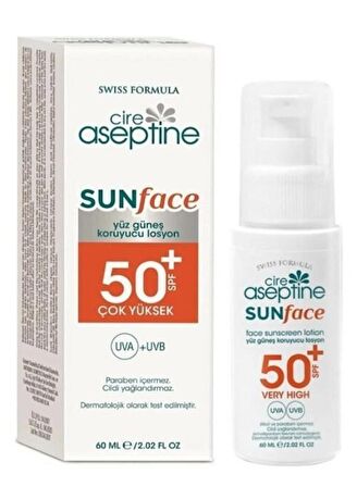 Cire Aseptine Güneş Kororuyucu Los.yüz Spf50 60ml 8681410000525