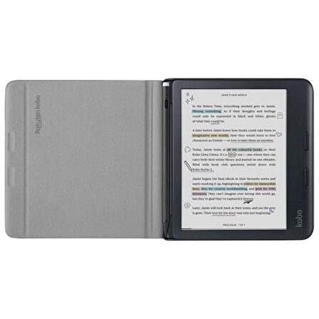 Kobo Libra Colour Orijinal Notebook SleepCover Siyah