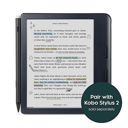 Kobo Libra Colour E Kitap Okuyucu 7" Siyah