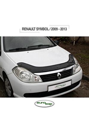 Renault Symbol Ön Kaput Koruma Rüzgarlığı 3mm Akrilik (Abs) Parlak Siyah Deflektör 2009-2013