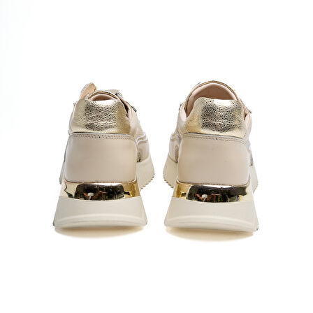 Comfort Taban Fileli Hakiki Deri Kadın Sneaker
