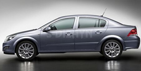 S-Dizayn Opel Astra H SD Krom Cam Çıtası 4 Prç 2008 Üzeri