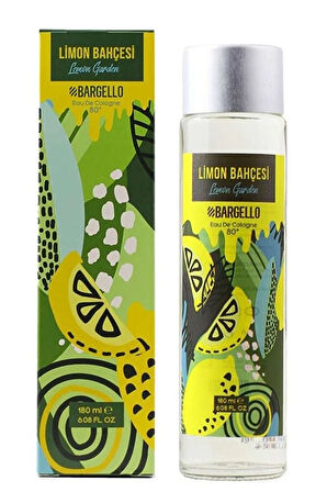 Limon Bahçesi Cam Şişe Dökme Kolonya Edc 180 ml mnms180kli