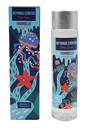 Okyanus Esintisi 180 ml Cam Şişe Dökme Kolonya Edc - Mnms180kok
