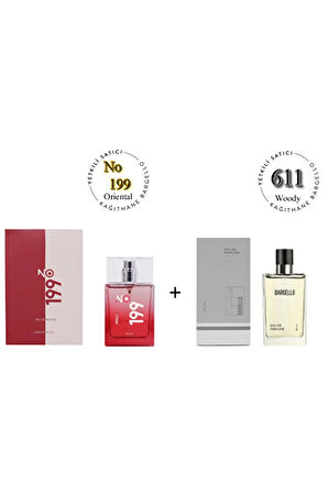 No: 199 + 611 Unisex / Erkek Parfüm 50 ml Edp Oriental / Woody - Mnms50no199611