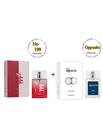 No: 199 + Opposıte Unissex / Erkek Parfüm Edp 50 ml Oriental  - Mnms50no199ops