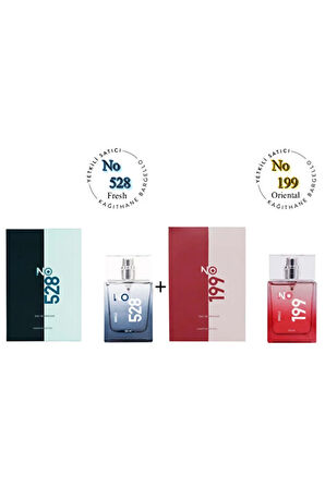 No: 528 + No:199 Erkek / Unisex Parfüm Edp 50 ml Fresh / Oriental - Mnms50no528199