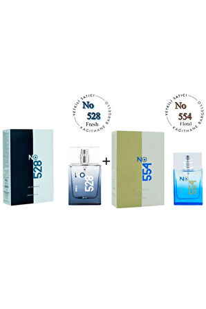 No: 528 + No:554 Erkek / Unisex Parfüm Edp 50 ml Fresh / Floral - Mnms50no528554