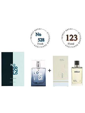 No: 528 + 123 Erkek / Kadın Parfüm Edp  Fresh / Floral - Mnms528123