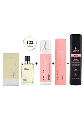 122 Kadın Parfüm Set ( Parfüm - Bodymist - Deodorant - Duş Jeli ) - Mnms122setduş