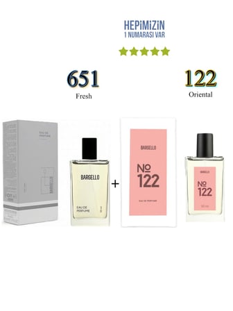 651 + 122 Erkek/Kadın Parfüm Edp 50 ml Fresh/Oriental - Mnms651122