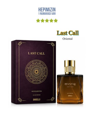 Last Call  Unisex Parfüm Edp 100 ml Oriental Mystiq Edition - Mnmslastcall