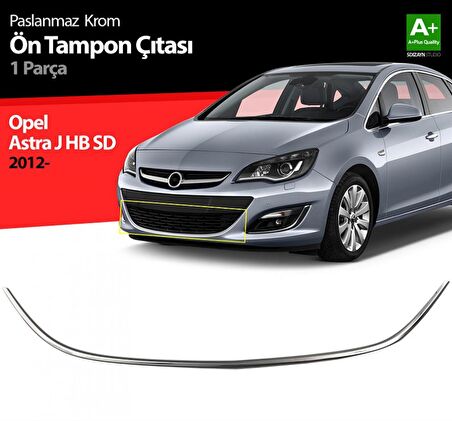 S-Dizayn Opel Astra J Krom Ön Tampon Çıtası 2012 Üzeri