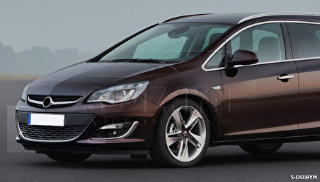 S-Dizayn Opel Astra J Krom Ön Tampon Çıtası 2012 Üzeri