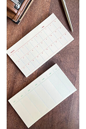 4'lü Masaüstü Planlayıcı Set, Tarihsiz (Hedefler, Haftalık Planlayıcı, Noktalı ve Çizgili Notepad)