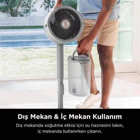 Shark FlexBreeze ProMist Taşınabilir Buharlı Fan – İç ve Dış Mekan Uyumlu
