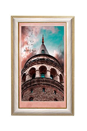 1 Adet 21x30 Cm-krem-sari-sertifika-1 Fotoğraf Çerçevesi