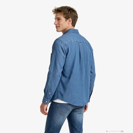 Nautica Erkek Lacivert Regular Fit Gömlek