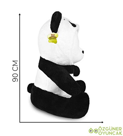 90 Cm Kapşonlu Uykumcuk Peluş Ayıcık Panda