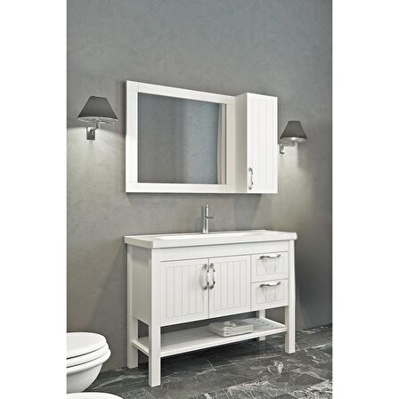 HELEN 100 CM BANYO DOLABI BEYAZ - BOY DOLAP HARİÇ 