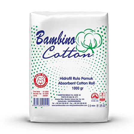 Bambino cotton temizleme pedi12*60 