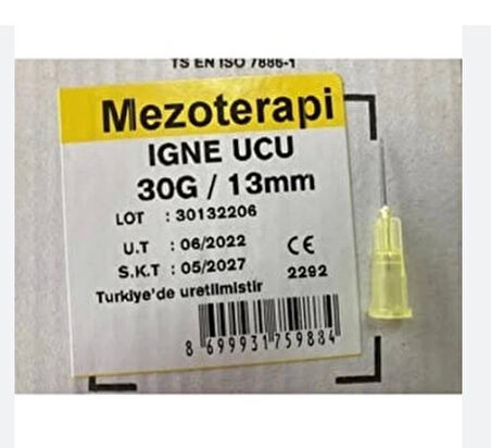 Genject Mezoterapi İğne Ucu 30G/13mm - 250'li Kutu