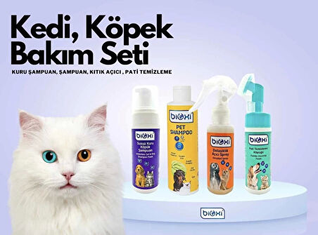 Bioxi Kedi Köpek Bakım Seti 4'lü Paket