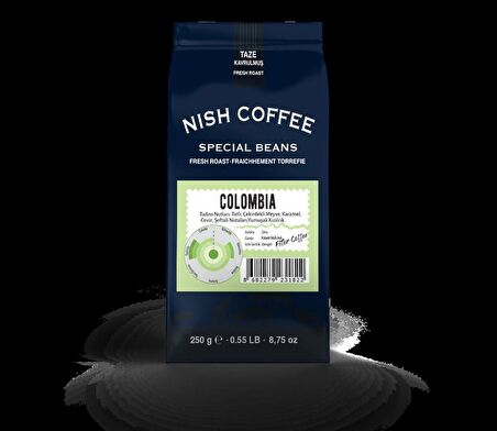 Nish Filtre Kahve Colombia 2 x 250 Gr