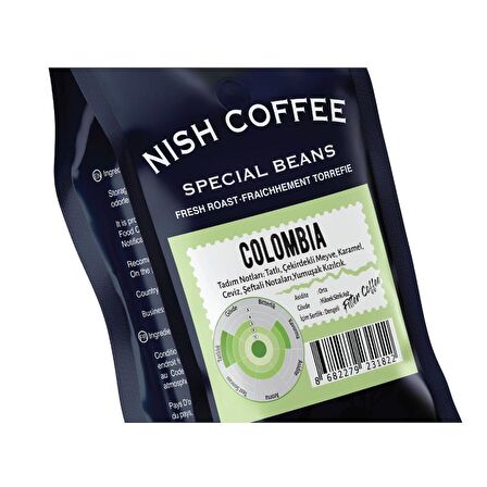 Nish Filtre Kahve Colombia 2 x 250 Gr