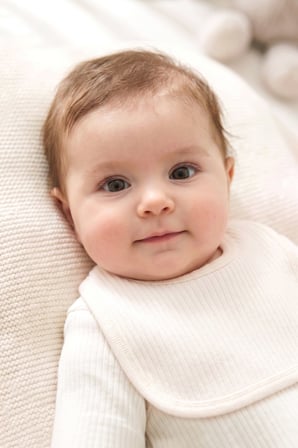 Just Inner Kız Bebek 2'li %100 Pamuk Önlük Düz Renk Dokulu Çıtçıtlı Çift Katlı Cilt Dostu (682301)