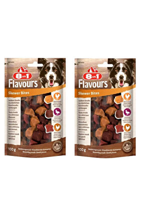 8in1 Flavours Skewer Bites Köpek Ödülü 100 Gr. X 2 Adet