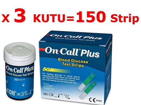 On Call Plus 150 Adet Seker Ölçüm Çubuğu / Strip