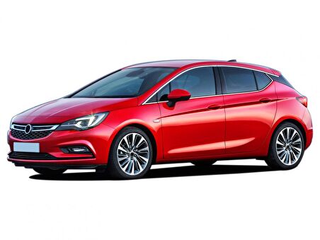 S-Dizayn Opel Astra K HB Krom Cam Çerçeve Seti 14 Prç 2015 Üzeri