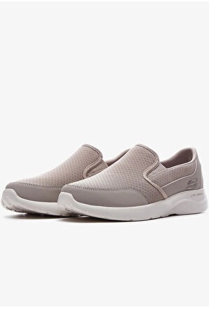 Skechers Dynamight Memory Foam Taban Bağcıksız Erkek Bej Günlük Spor Ayakkabı