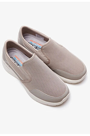 Skechers Dynamight Memory Foam Taban Bağcıksız Erkek Bej Günlük Spor Ayakkabı