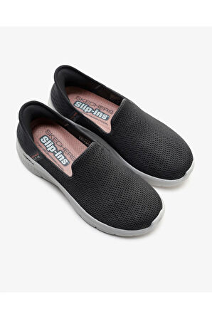 Skechers Slip-İns Go Walk Flex-Relish Kadın Bağcıksız Gri Günlük Spor Ayakkabısı