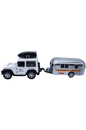 Gokiddy Diecast Metal Araba Karavanlı 61501